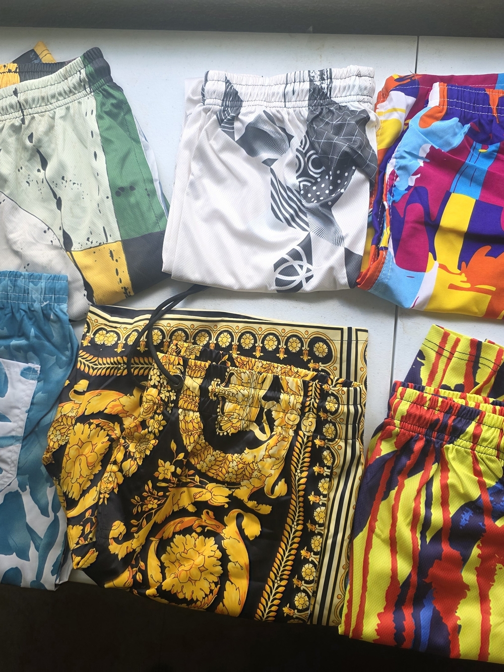 6 Pc MENS SURF SHORTS BUNDLE